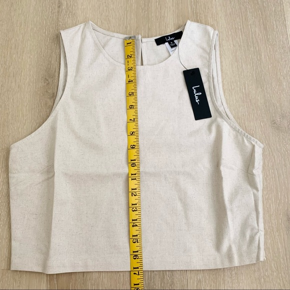 Lulus Straight to Style Beige Sleeveless Crop Top - Picture 7 of 16